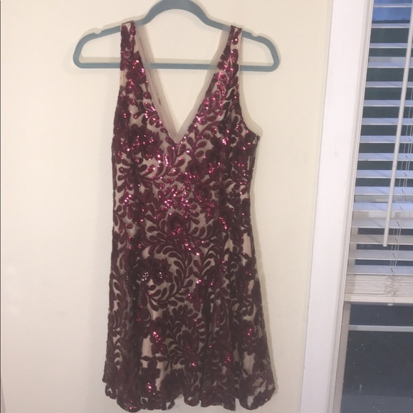 Belle badgley mischka cranberry dress - Picture 2 of 5